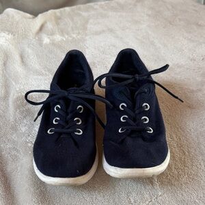 Merino Wool Navy Blue Sneakers